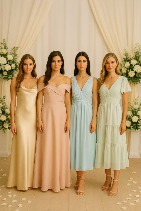 Exemplo de vestido elegante para mulheres