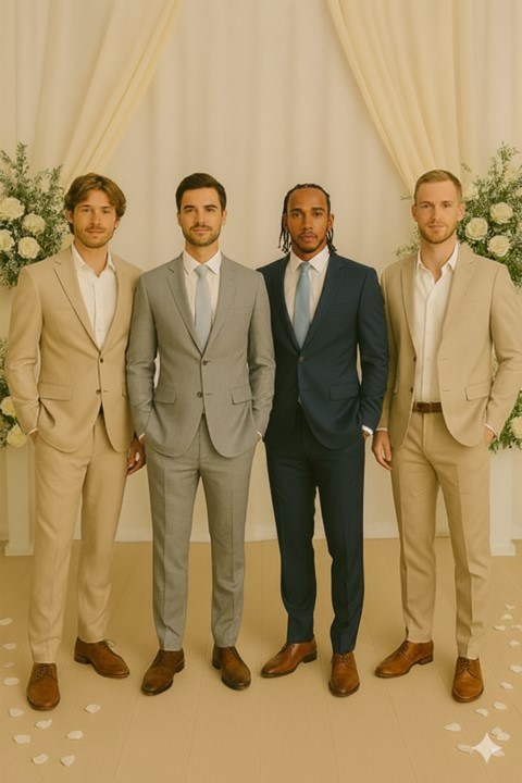 Exemplo de terno elegante para homens